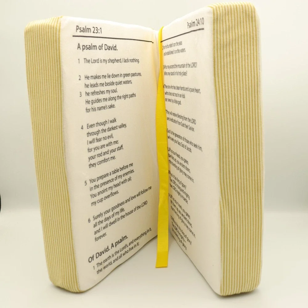 Bible Plush Book 23rd Psalm Psalty NIV Sunday School Church Pastor Children Kids